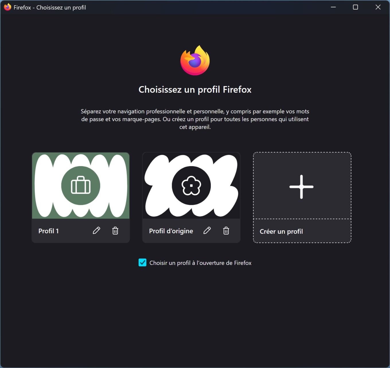 Firefox 138 Profils 6