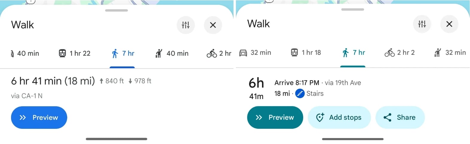 Google Maps Affichage Trajet