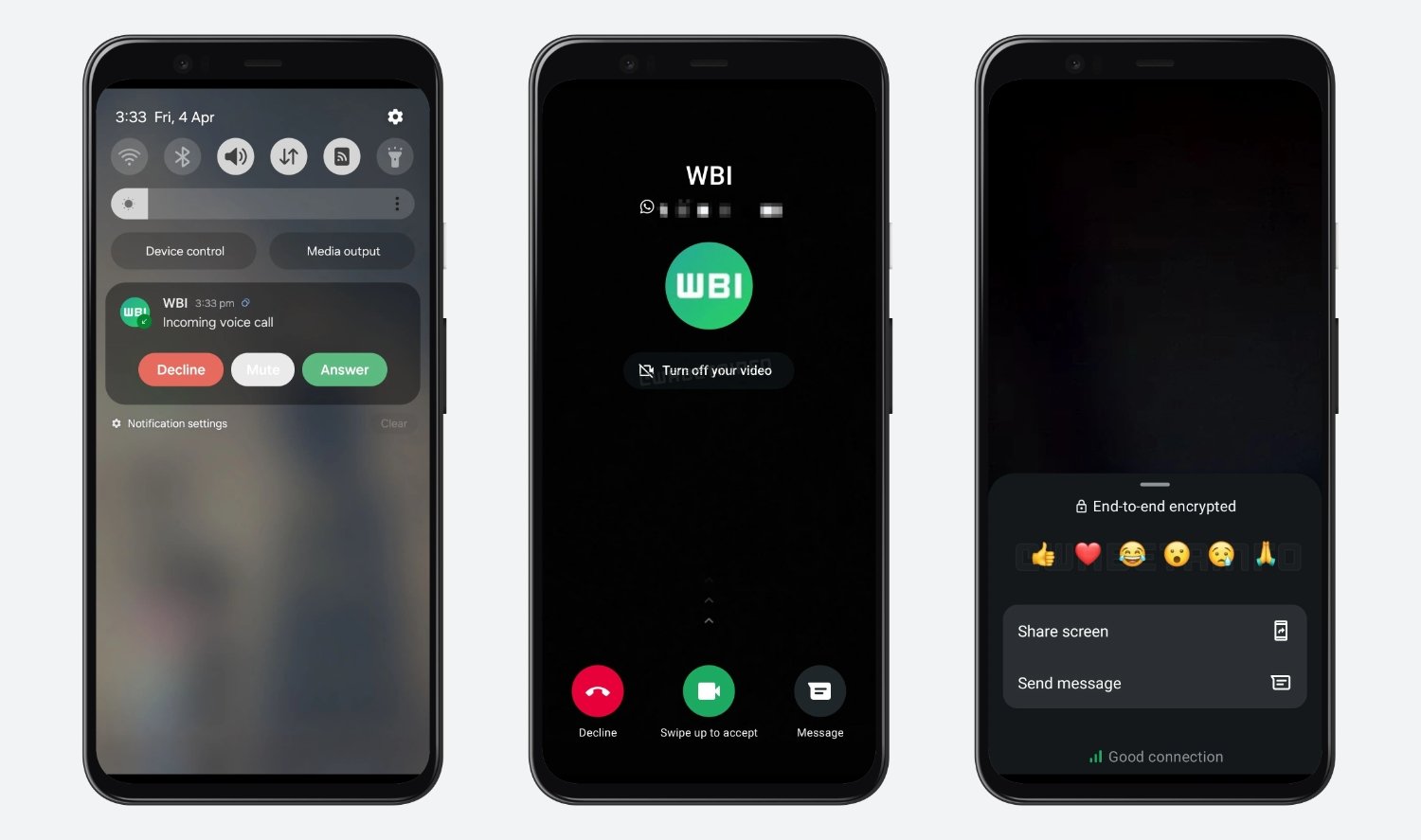 Whatsapp Android Beta Interface Appels
