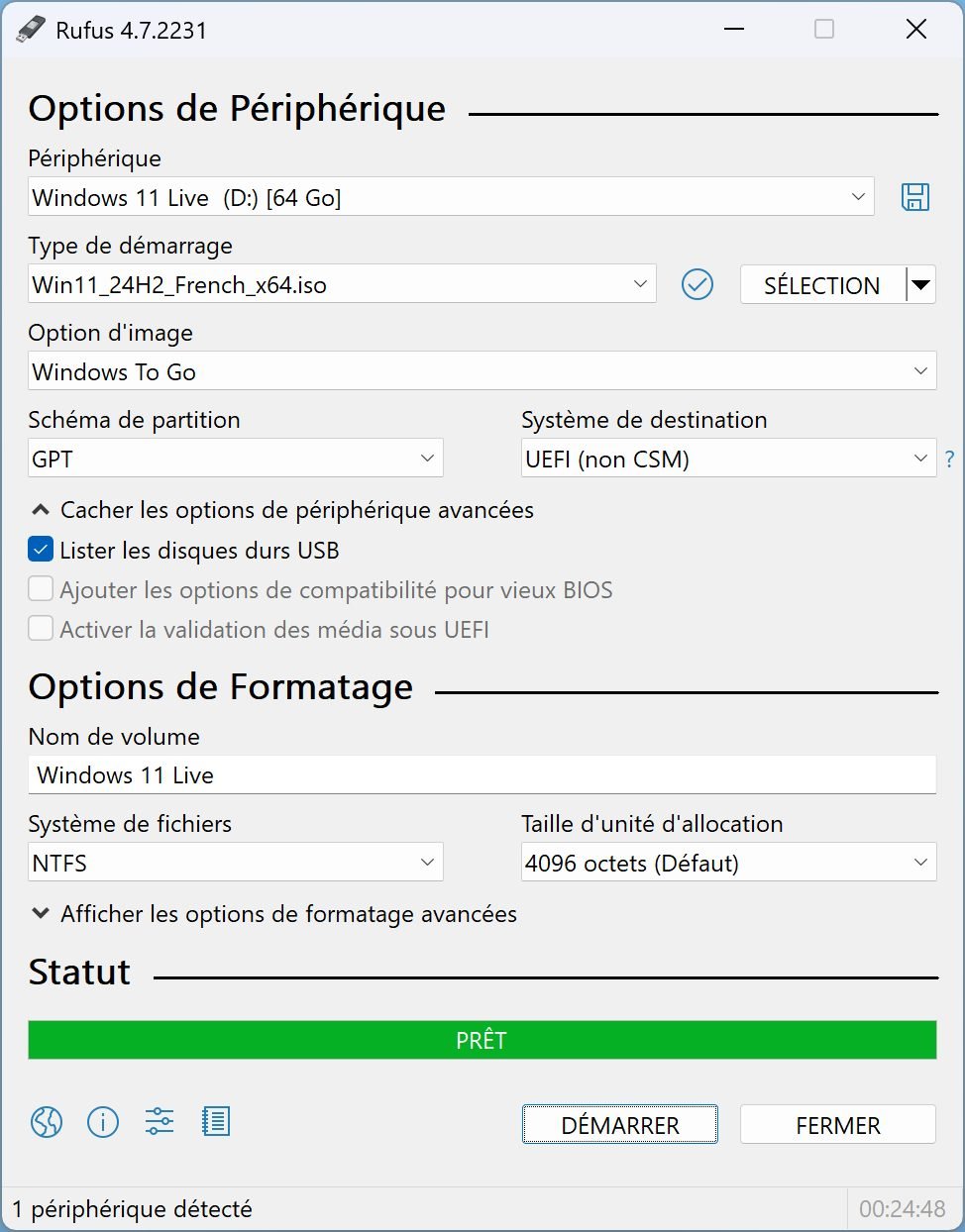 Comment Installer Windows 11 « Live » Sur Une Clé Usb Windows To Go 13
