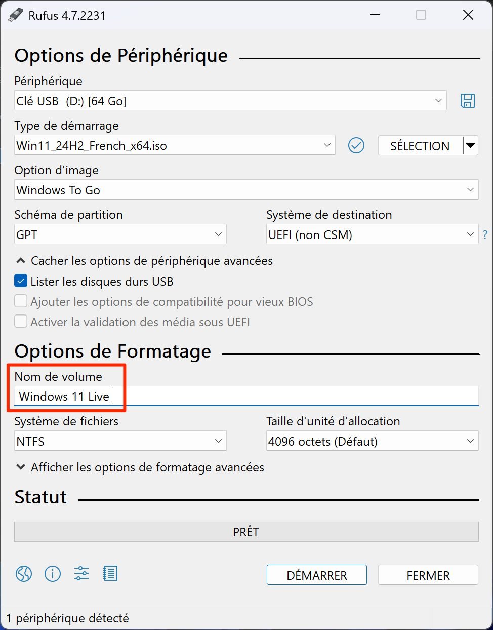 Comment Installer Windows 11 « Live » Sur Une Clé Usb Windows To Go 5bis