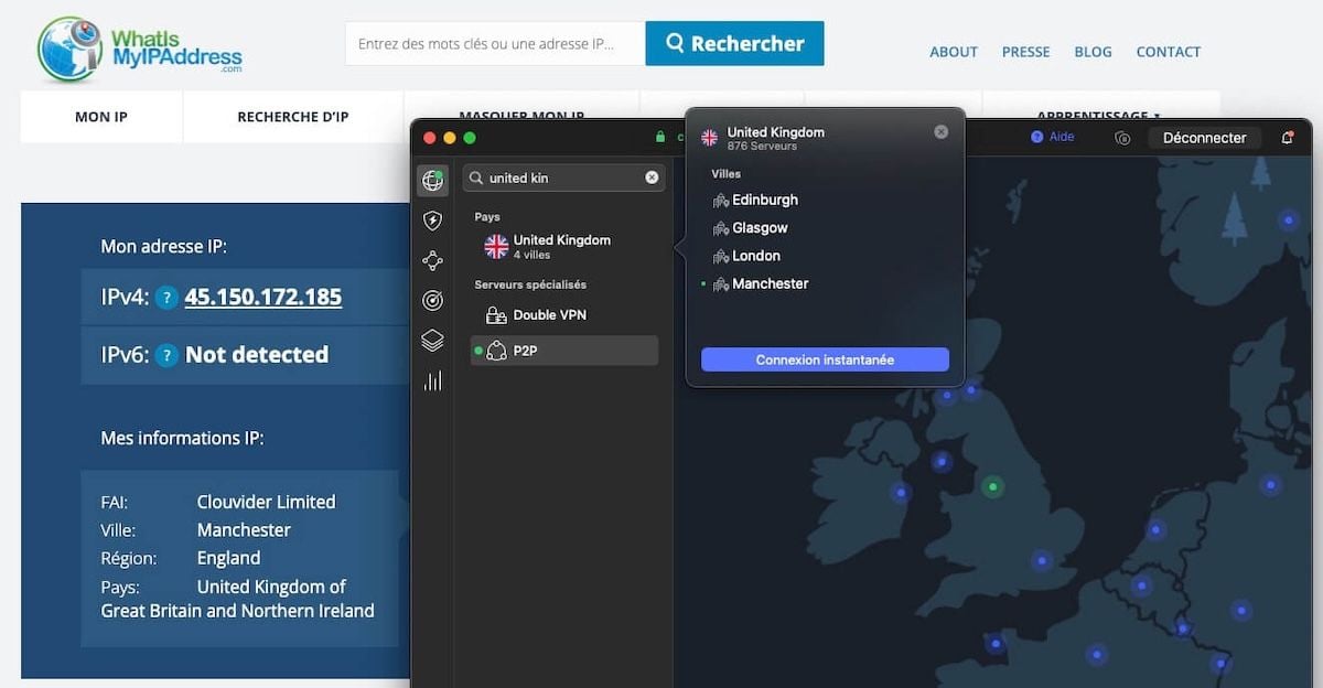 Obtention Ip Anglaise Avec Nordvpn