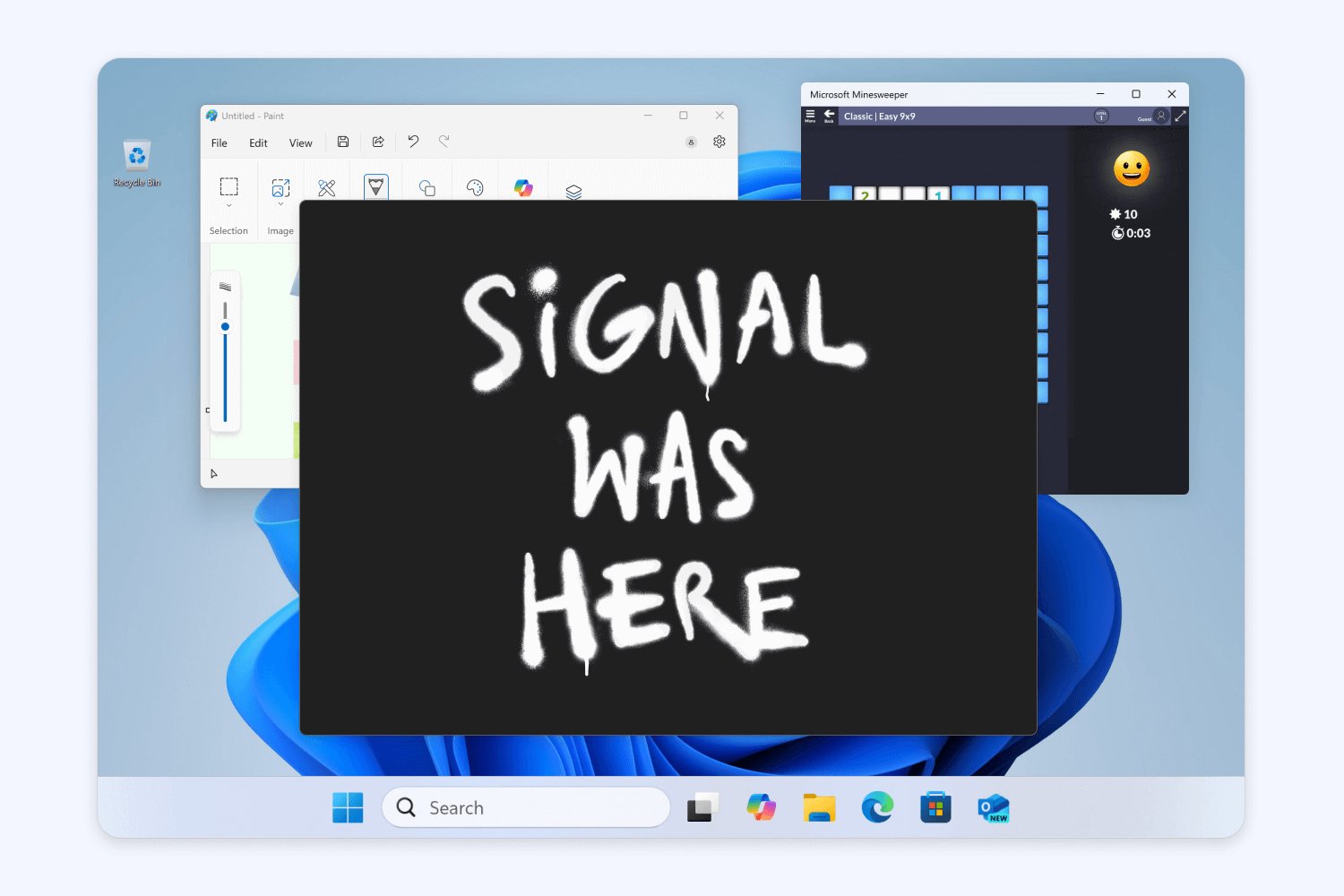 Signal Was Here Windows 11