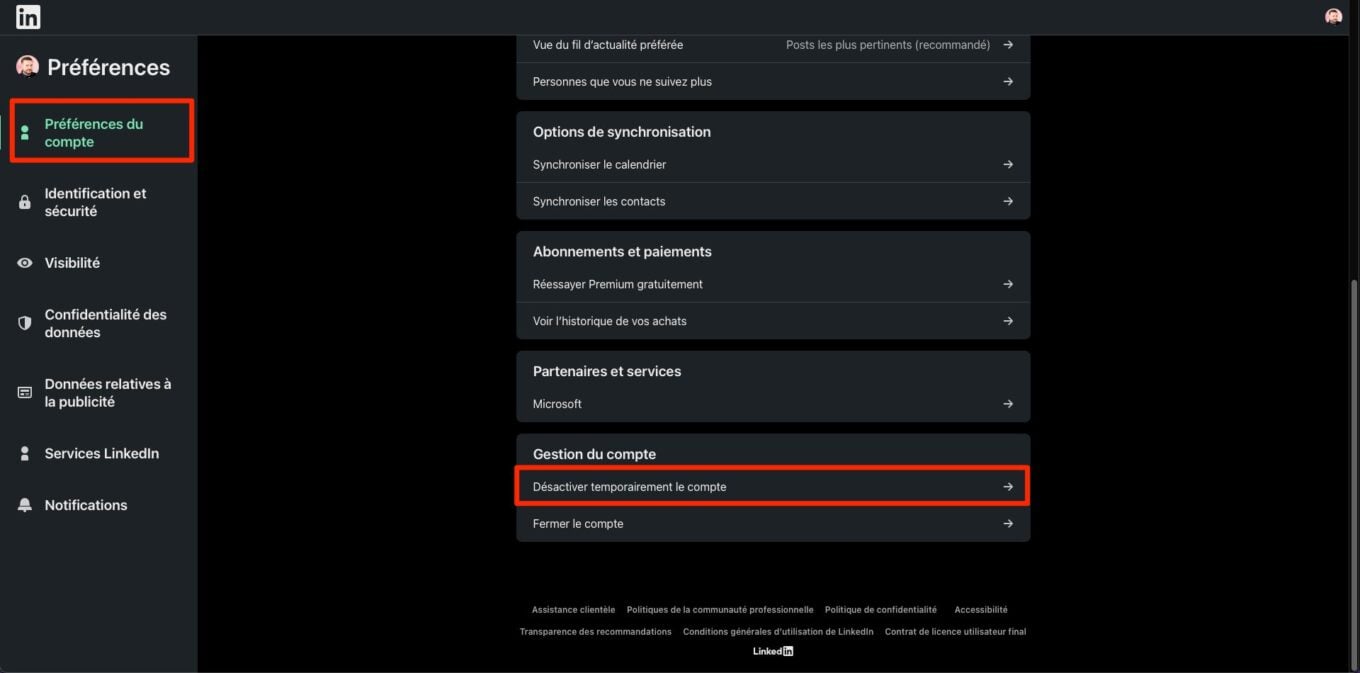 Comment Supprimer Compte Linkedin 2
