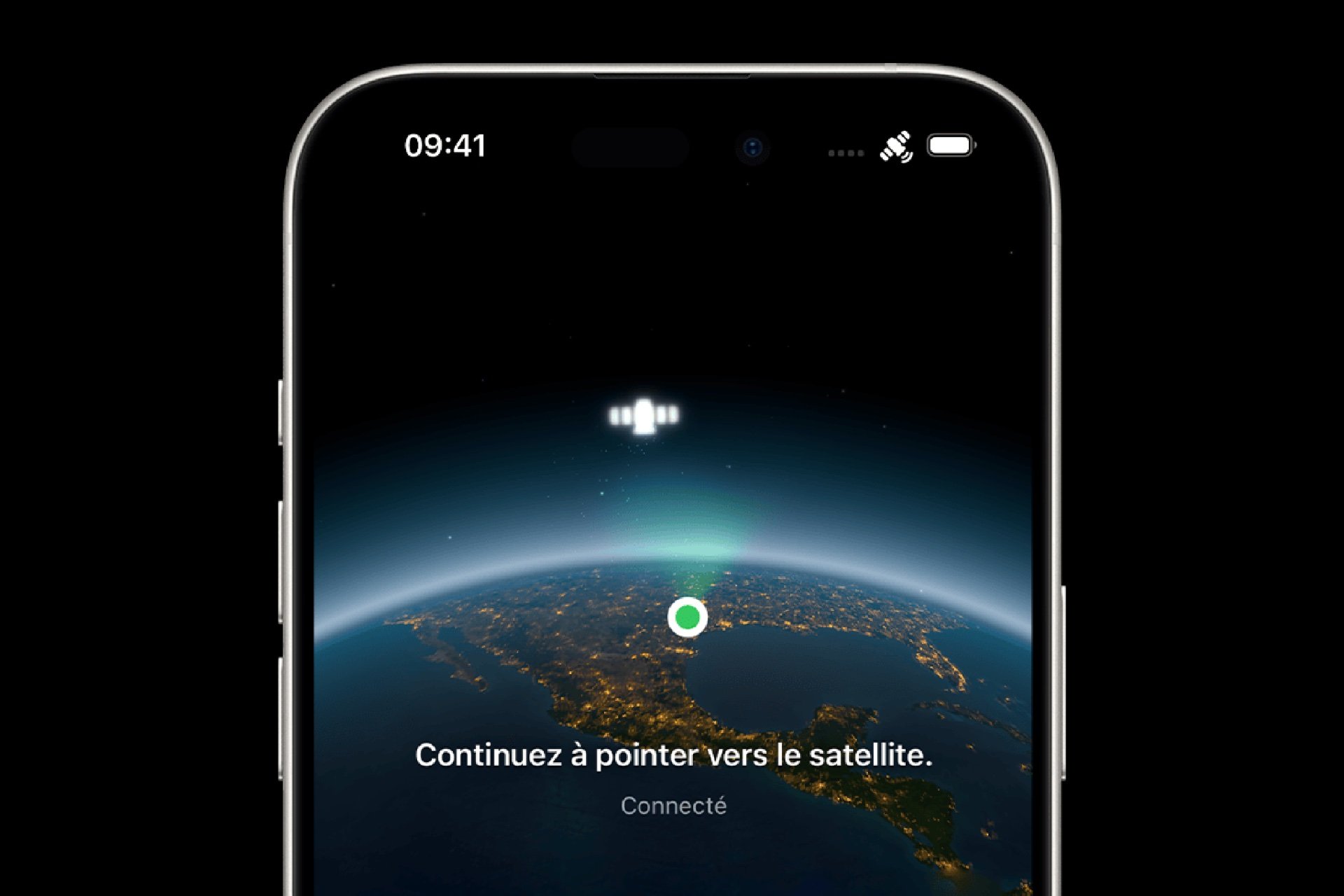 Iphone Démo Connexion Satellite