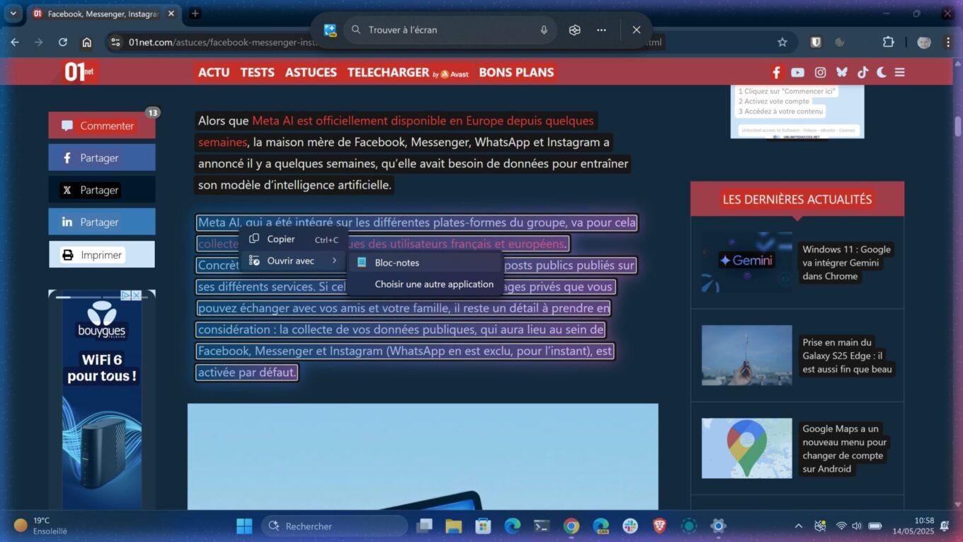 Microsoft Windows 11 Click To Do Actions Par Clic Ia 6