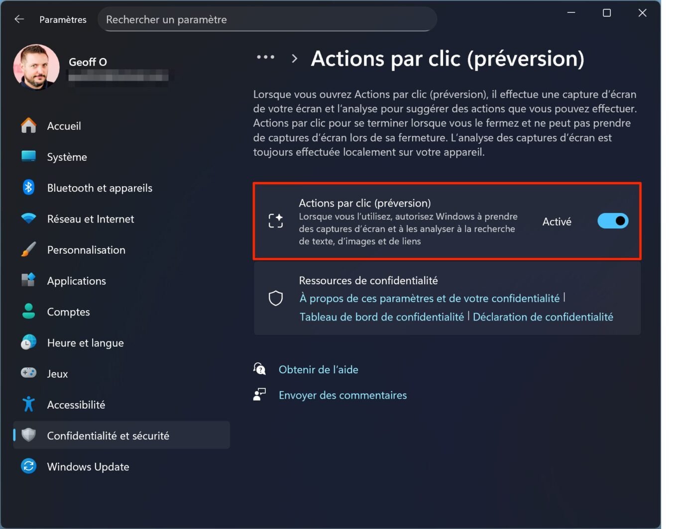 Microsoft Windows 11 Click To Do Actions Par Clic Ia 2