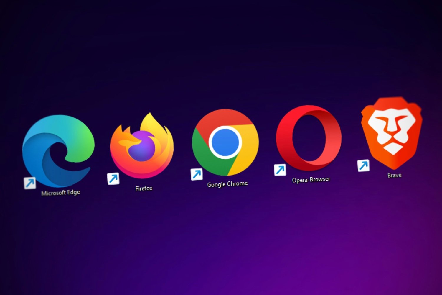 Navigateurs Web Chrome Firefox Brave Opera