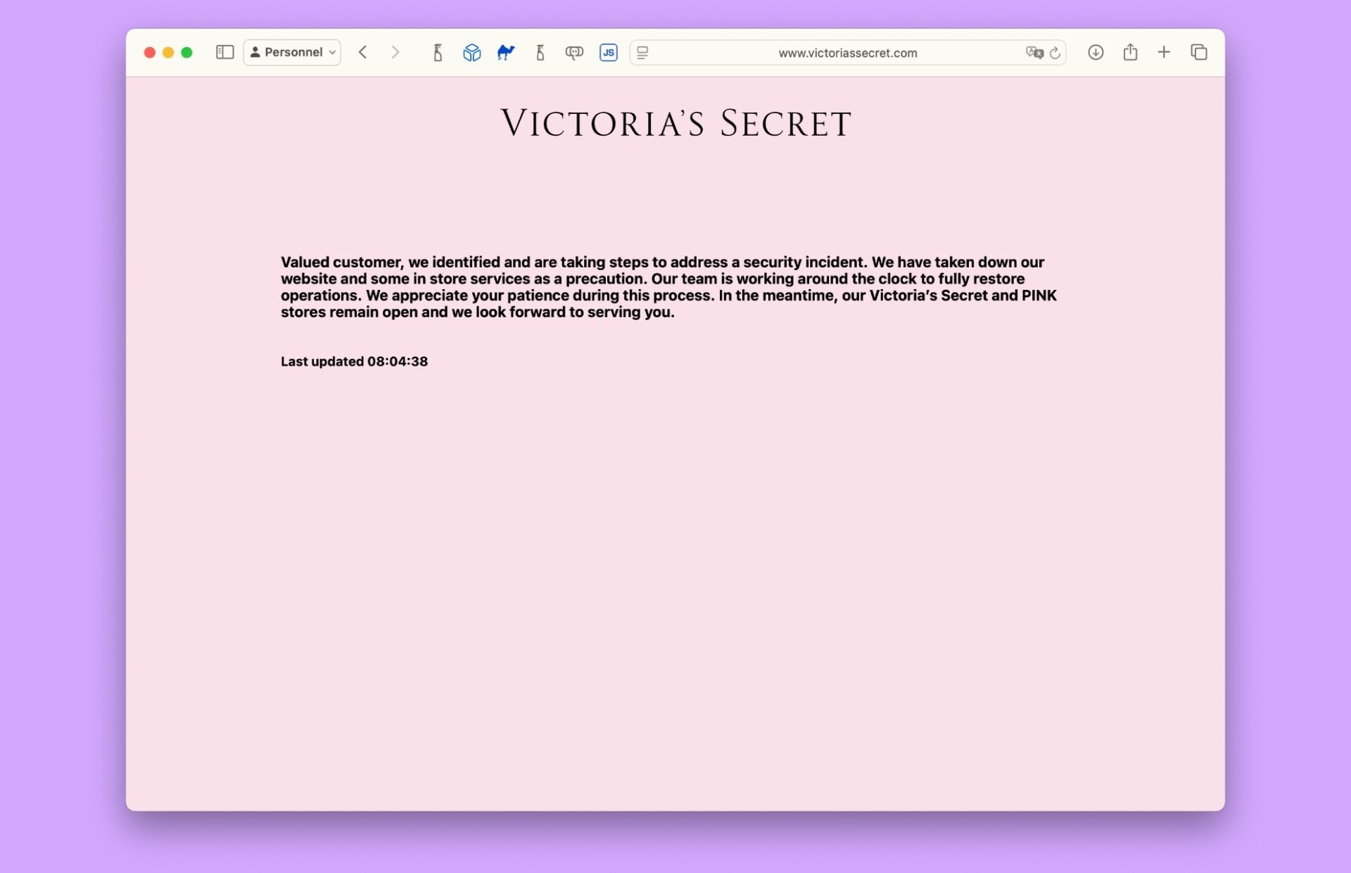 Victoria Secret Site Web