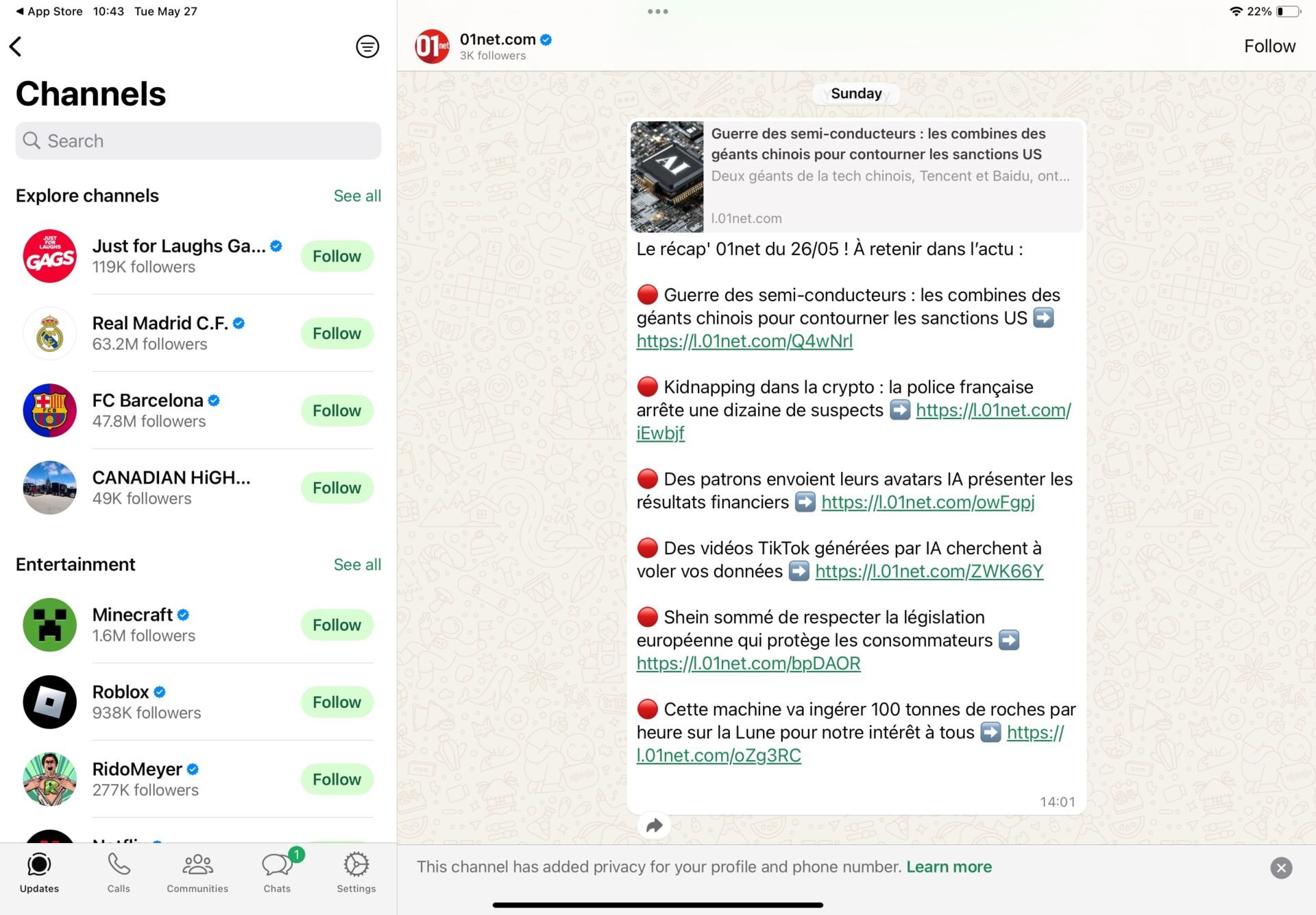 whatsapp ipad