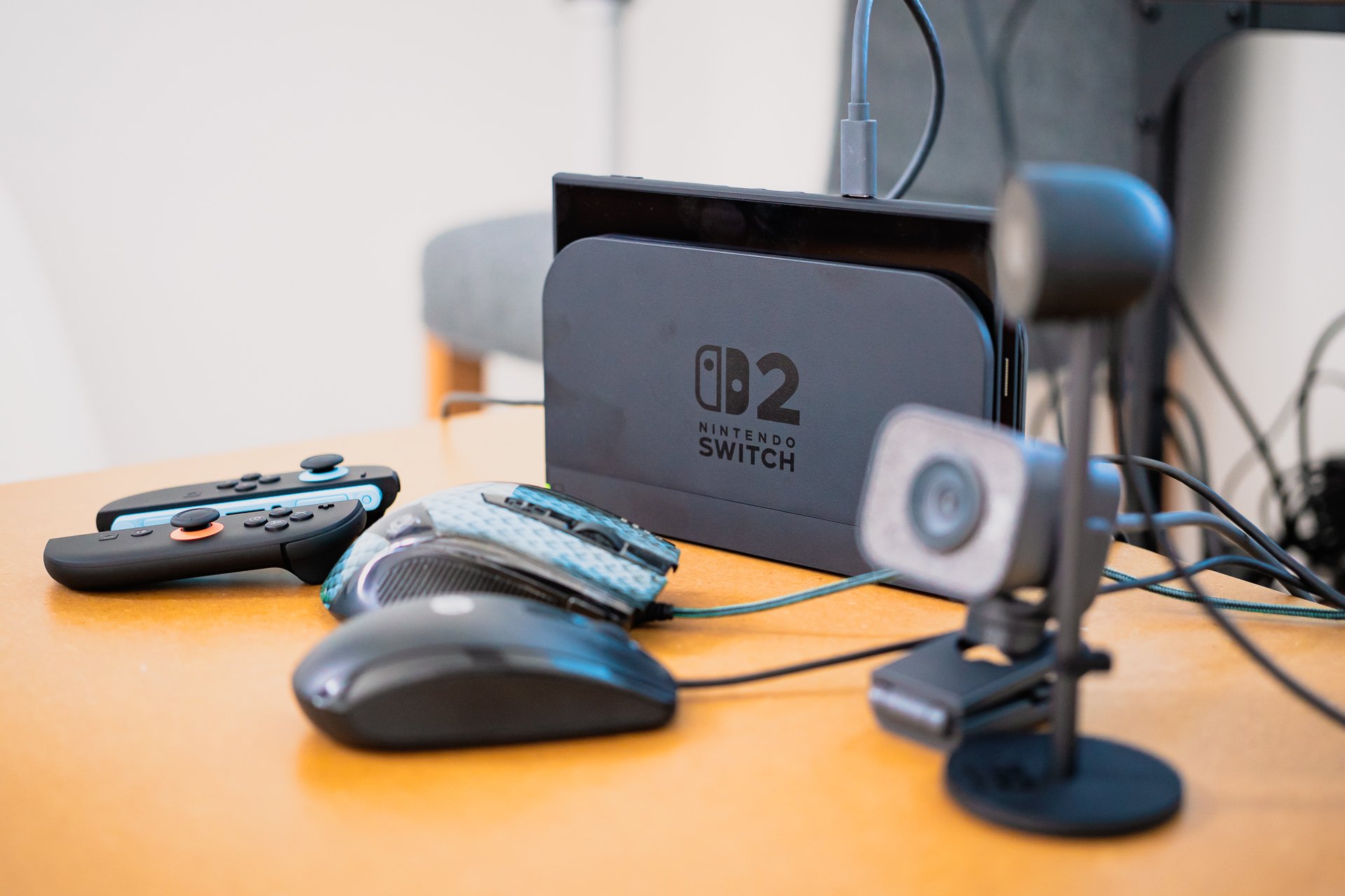 Test webcam et souris sur la Switch 2