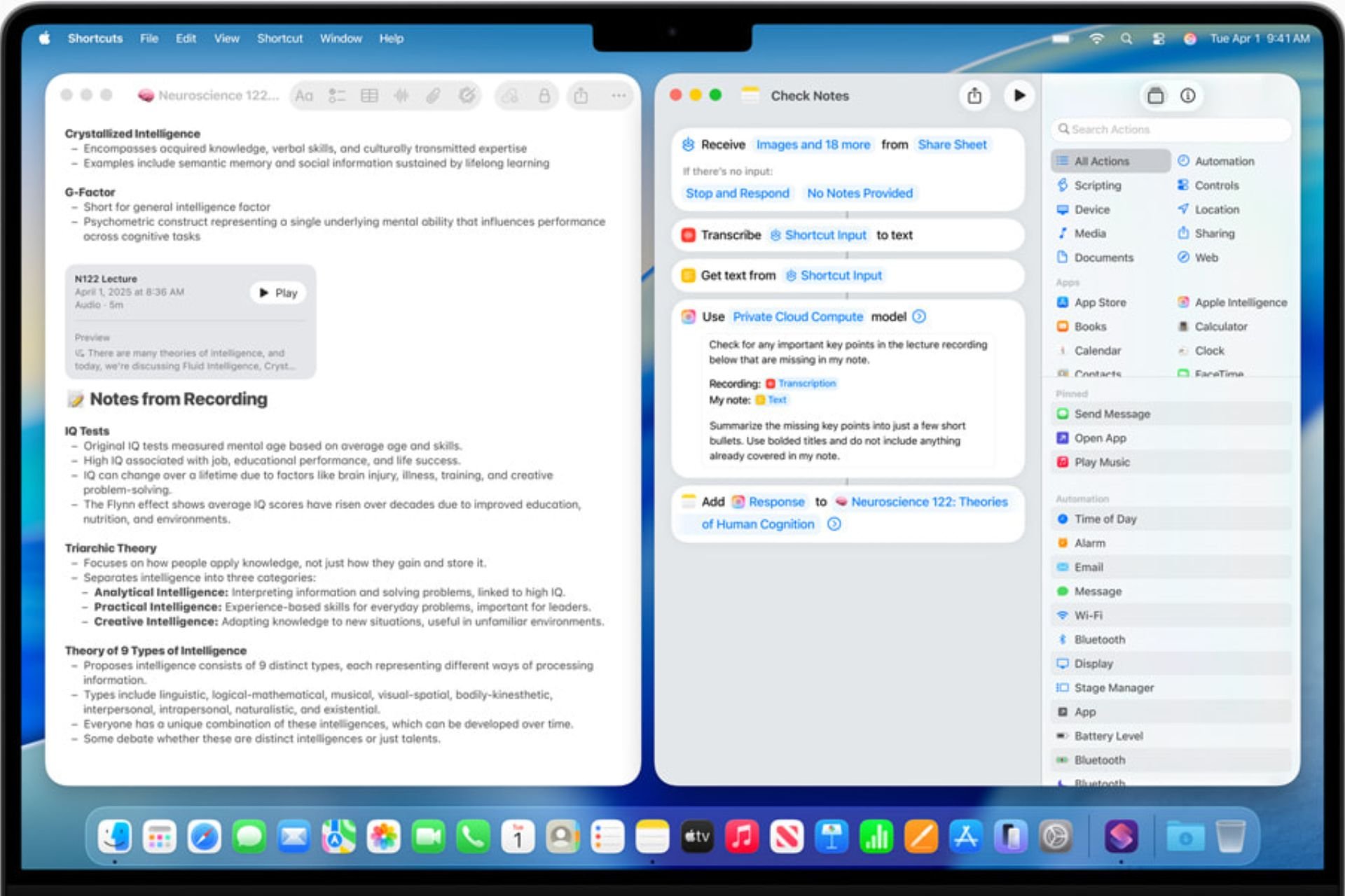 Apple Raccourcis