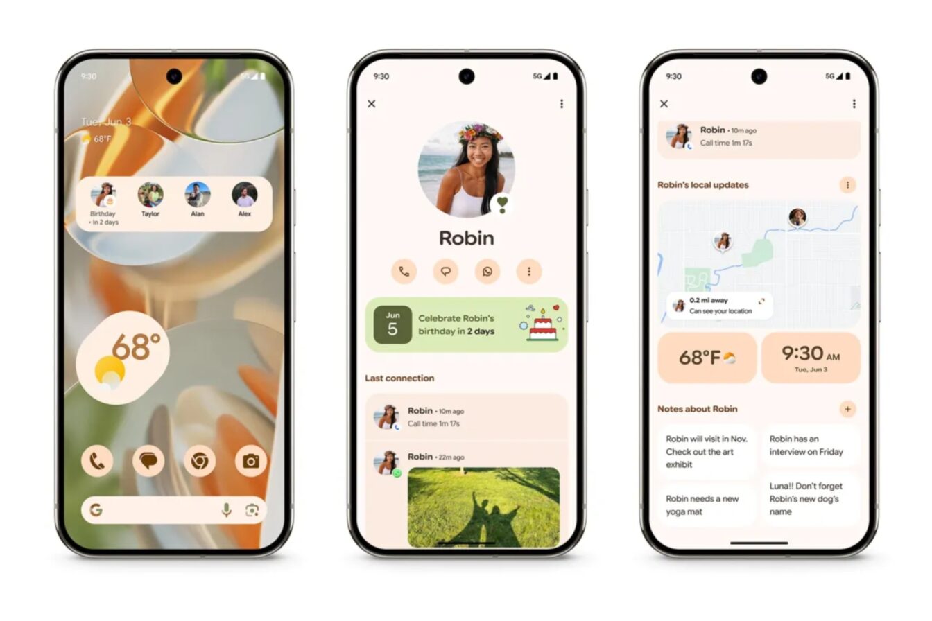 Google Pixel Contacts Vip Widget