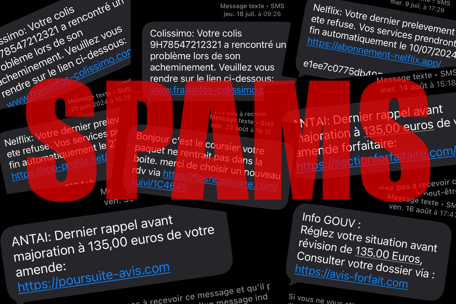 iOS iPhone Spams Sms Messages Indésirables