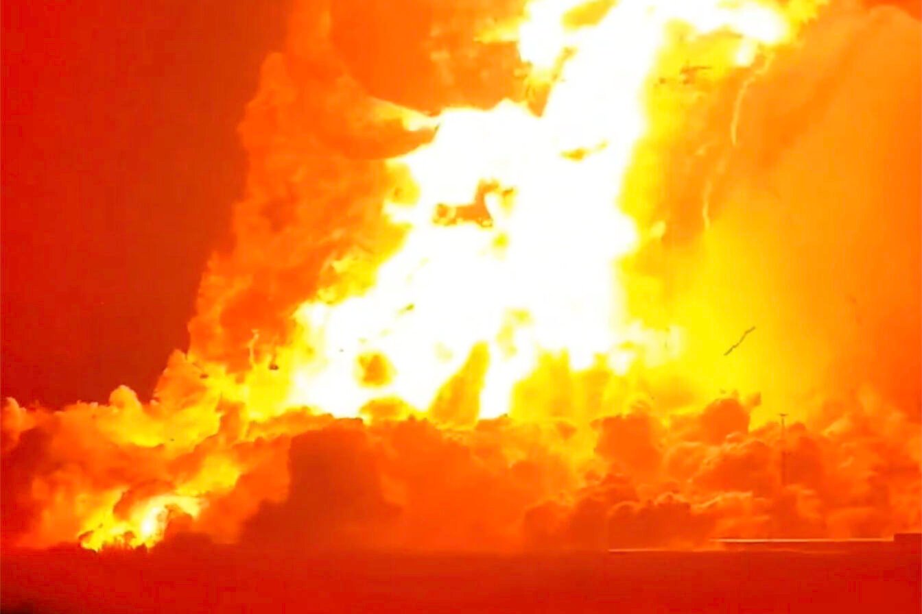Spacex Explosion Ship 36