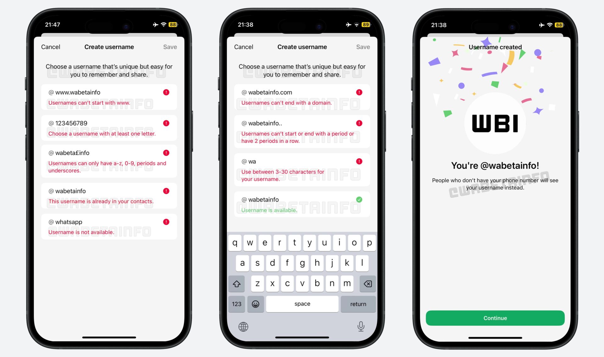 Whatsapp Nom Utilisateur