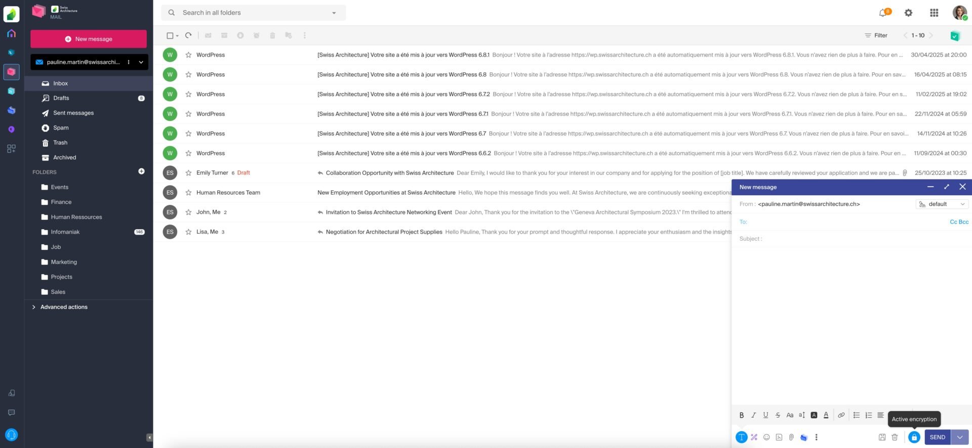 Infomaniak mail
