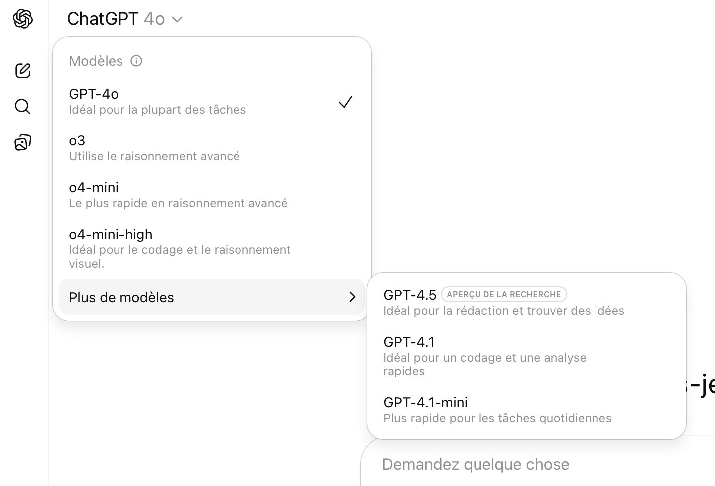 Chatgpt Modèles
