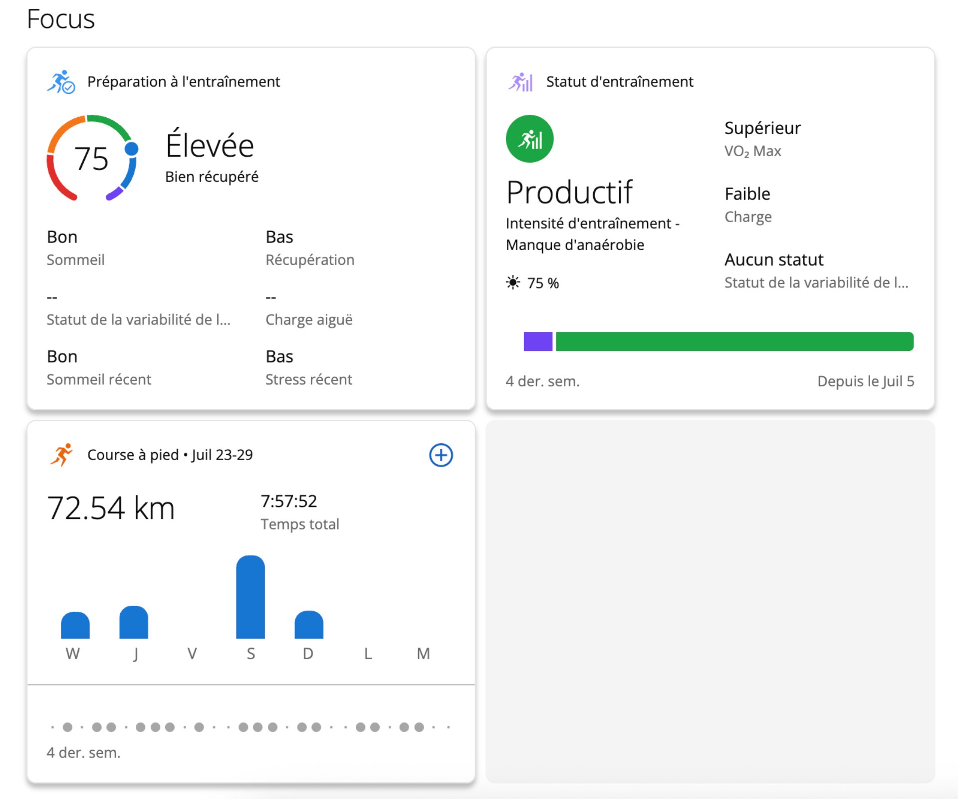 Garmin Vivoactive 6 Entrainement Analyse