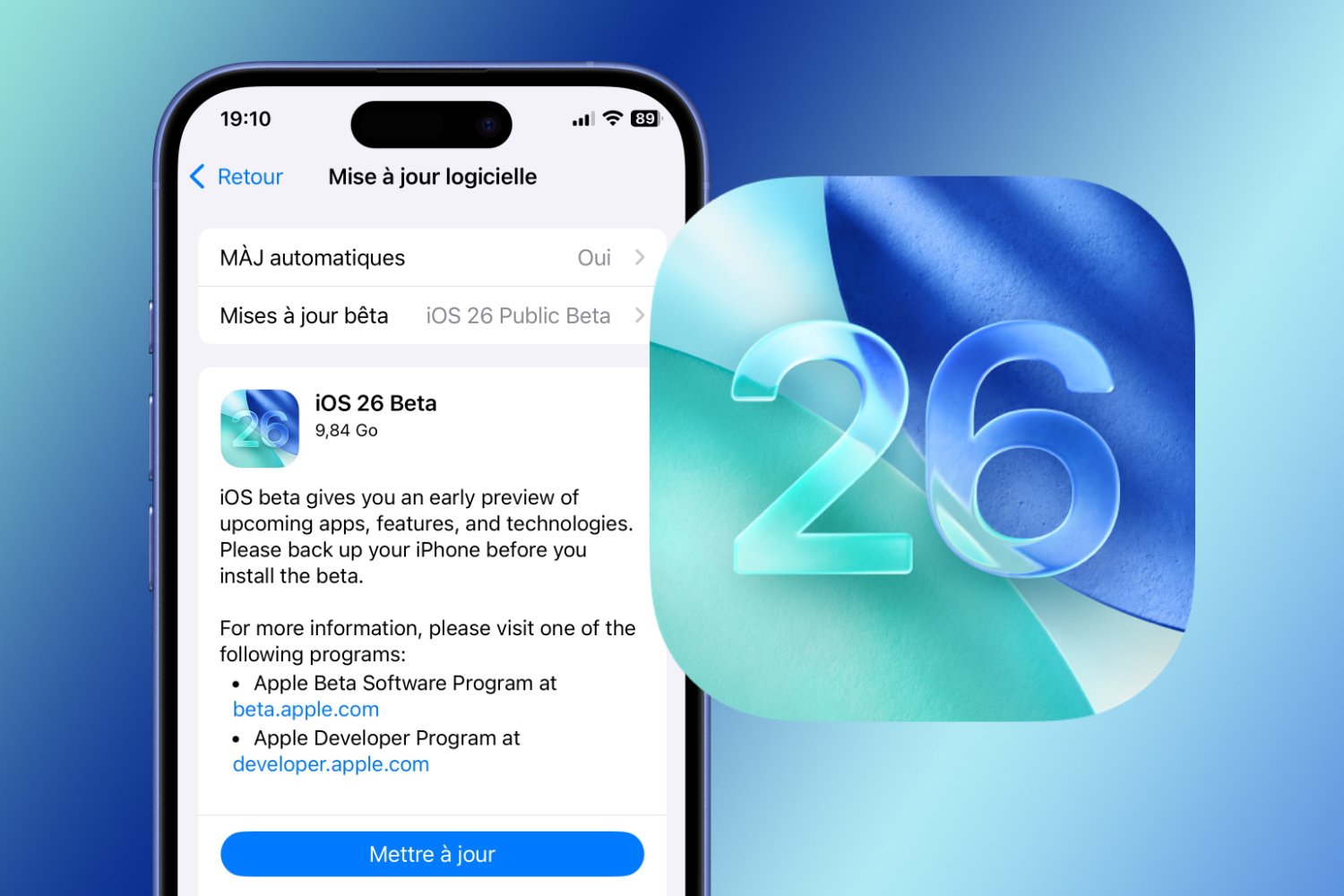 iOS 26 Beta Publique