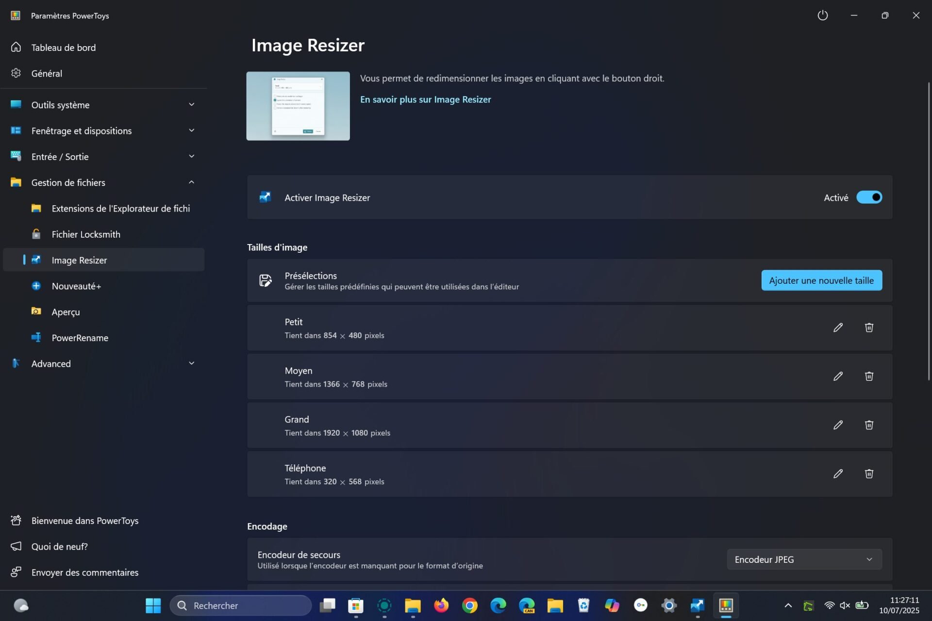 Image Resizer Microsoft Powertoys