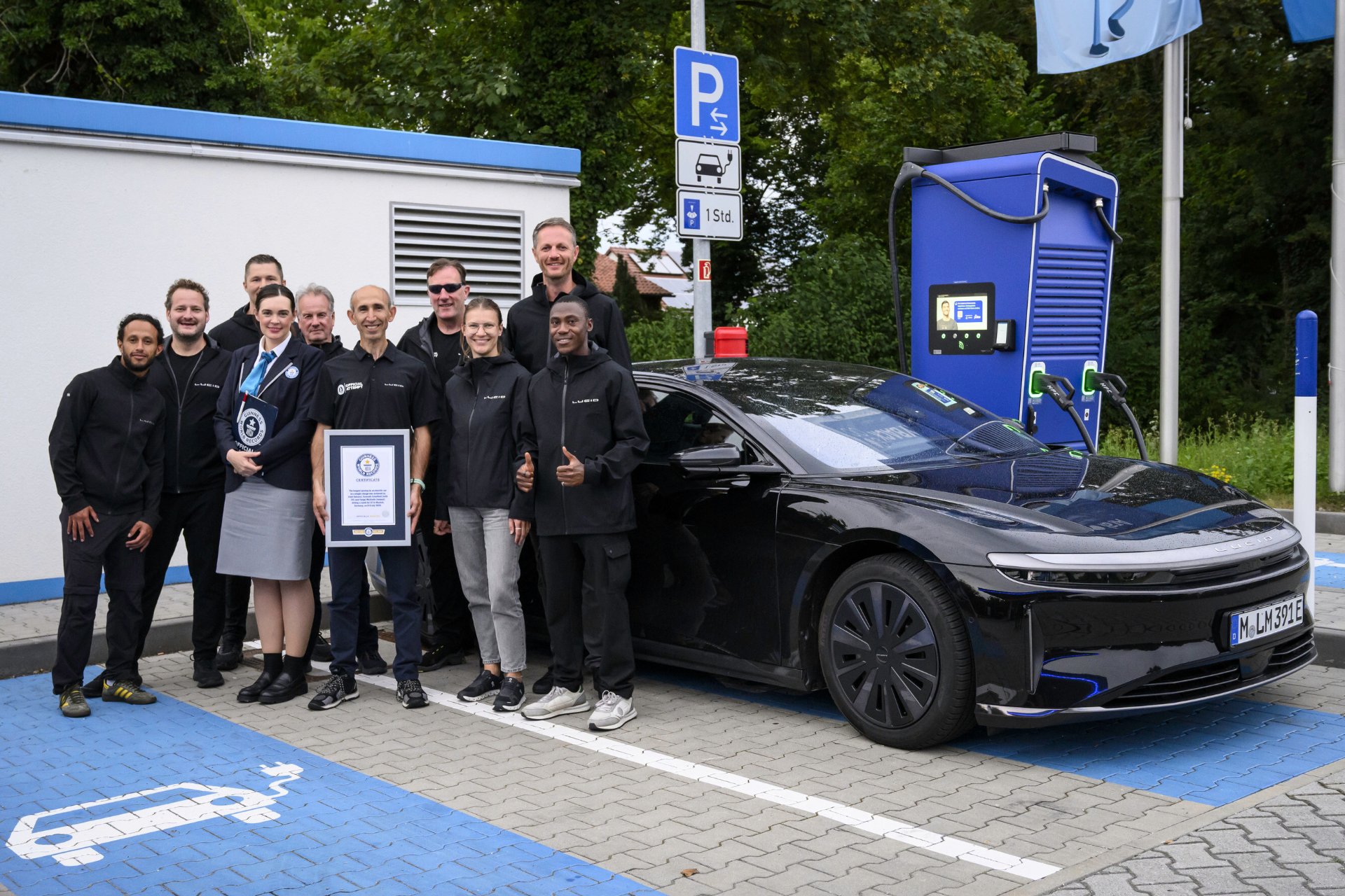 Lucid Air Grand Touring Autonomie Record