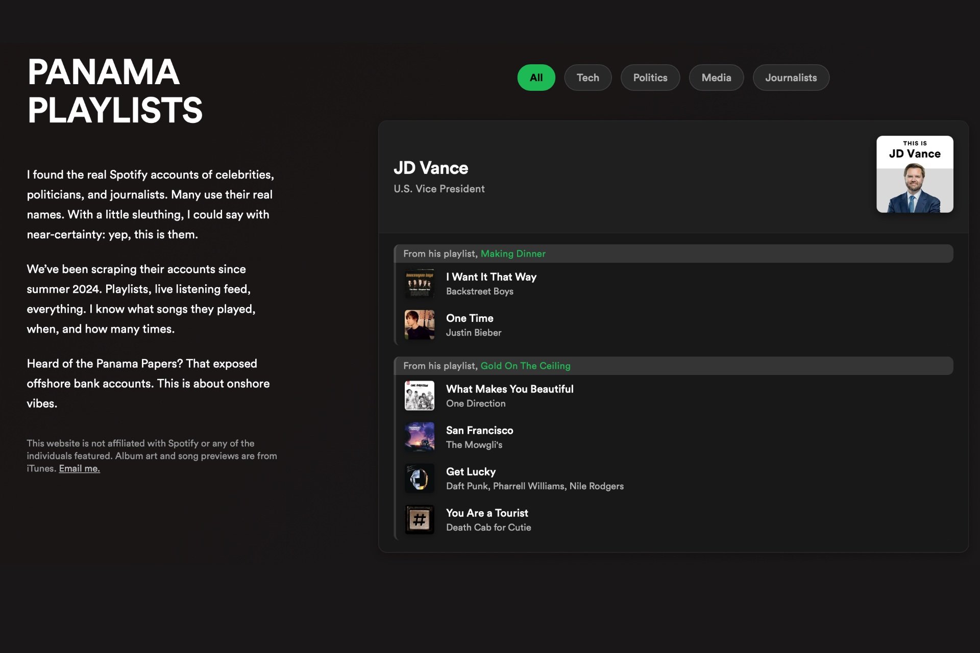 Panama Playlists