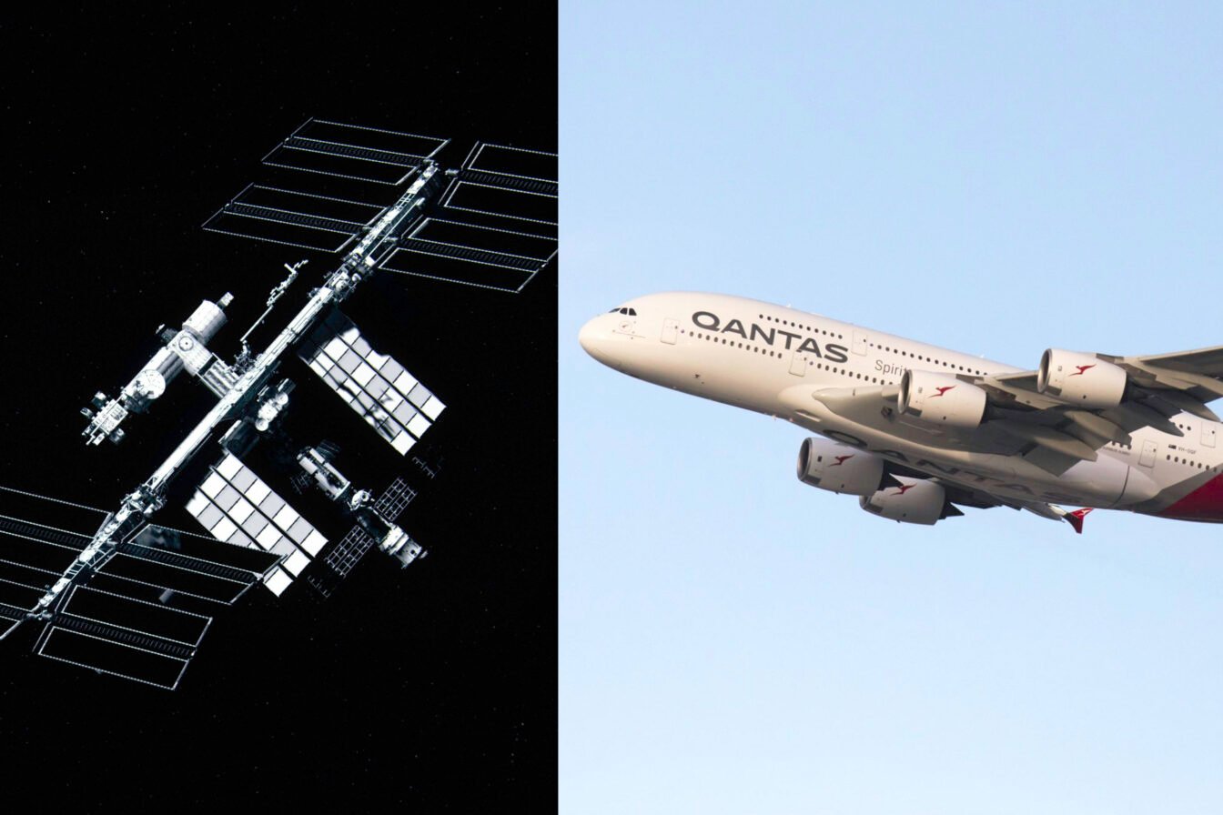 Qantas Iss Espace Avion