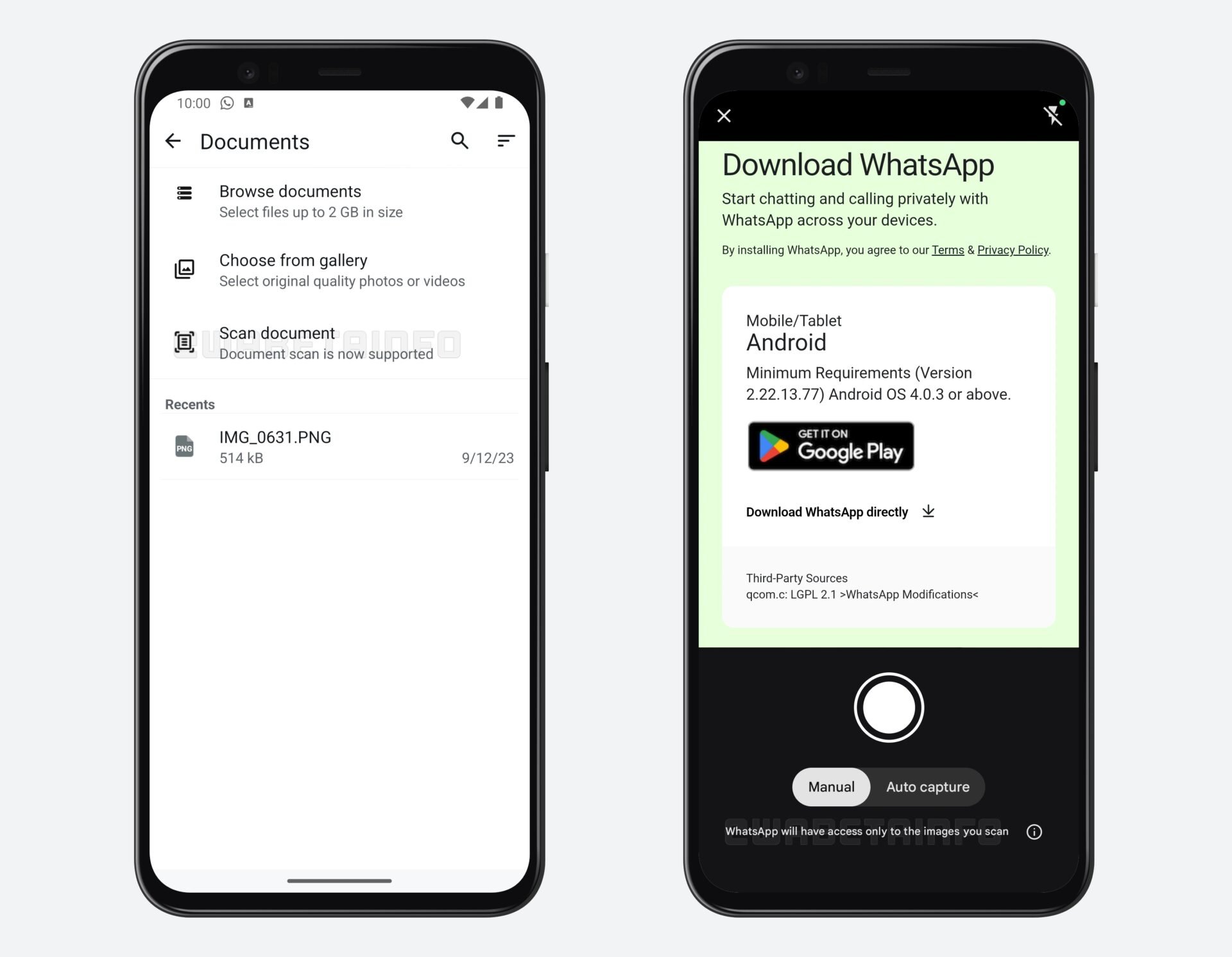 Whatsapp Android Scanner Documents