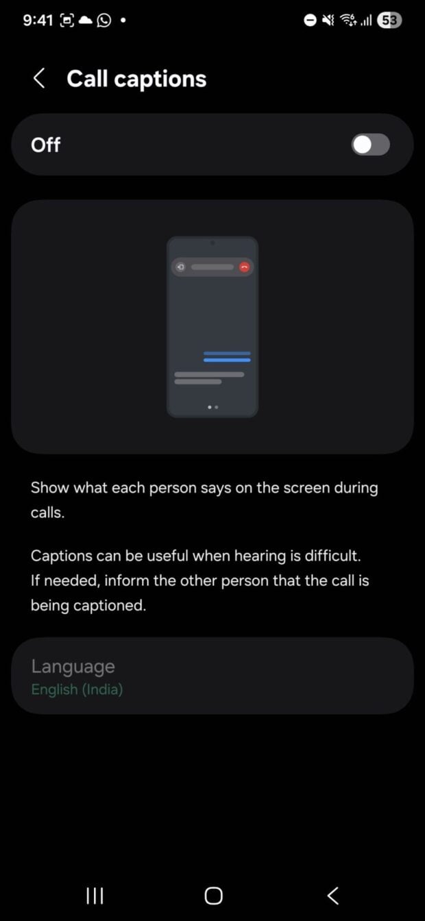 One Ui 8 Call Captions