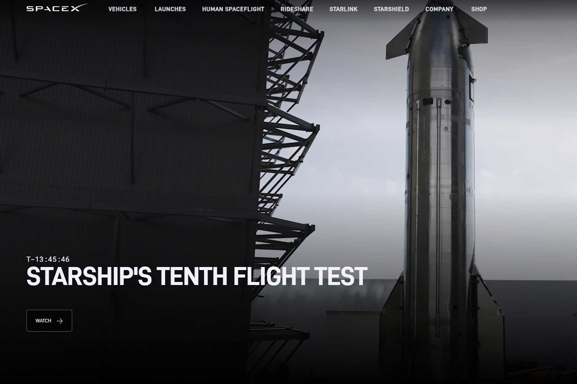 Spacex 10 Vol Essai