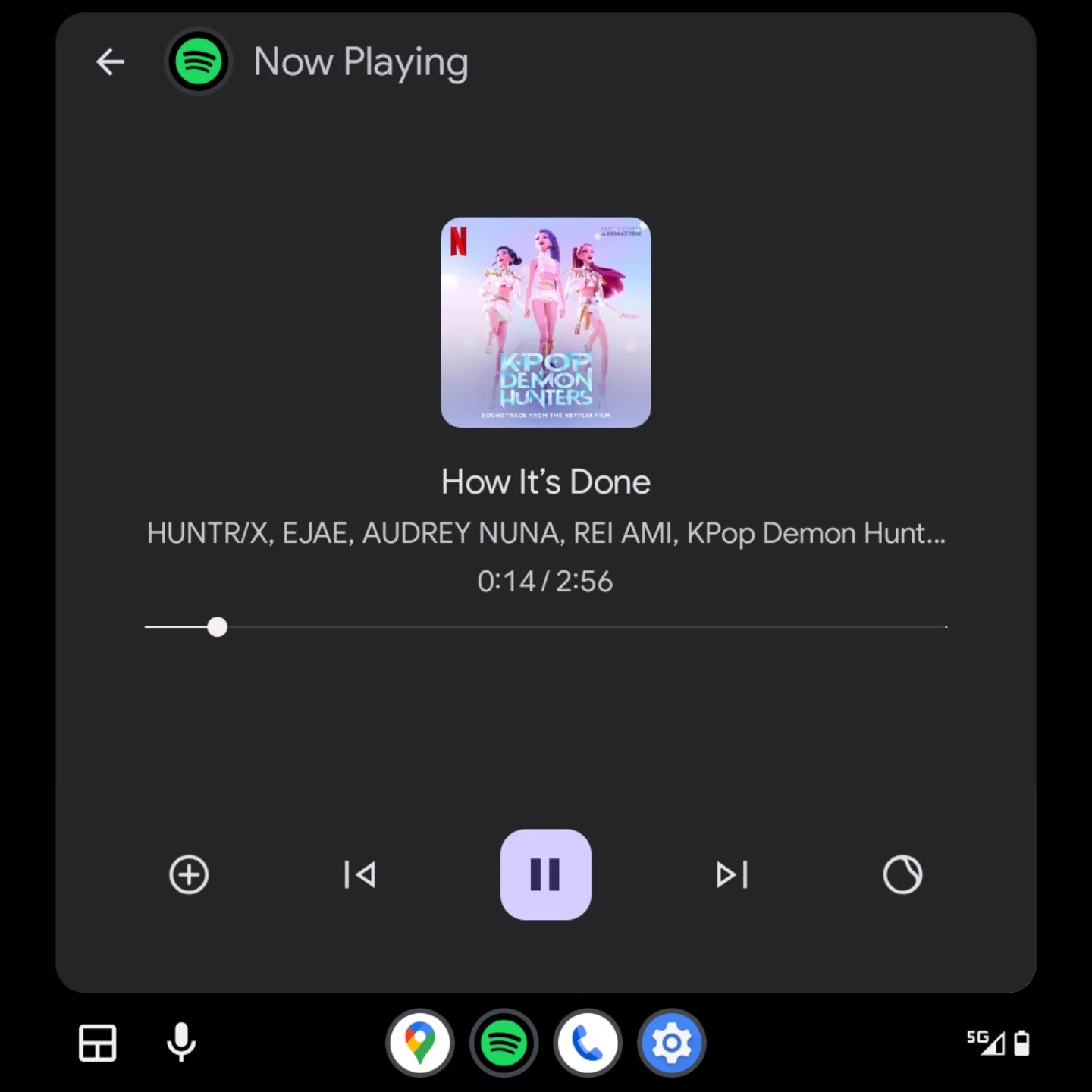 Android Auto Affichage Portrait Lecteur Musique