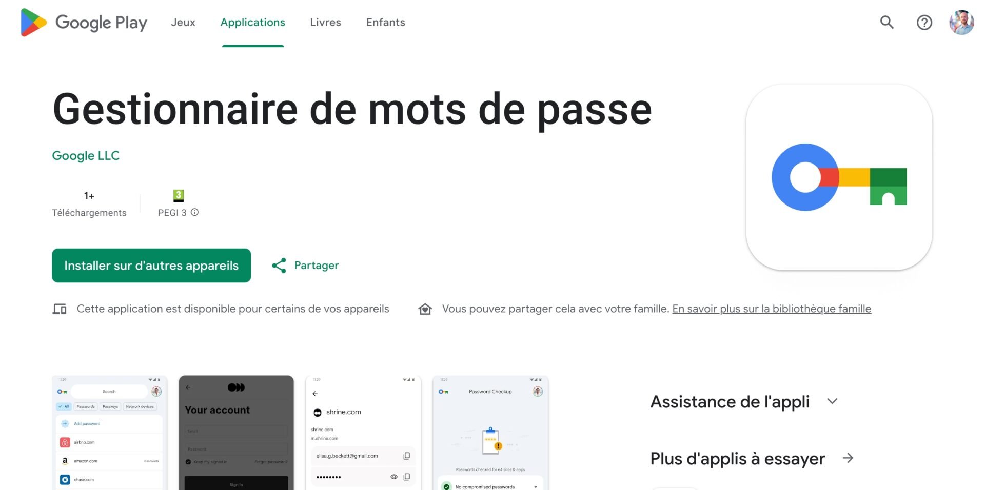 Google Application Gestionnaire Mots De Passe
