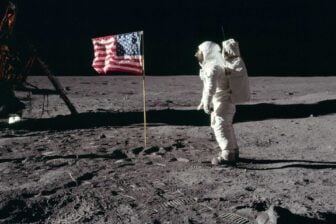 Lune Etats Unis Drapeau