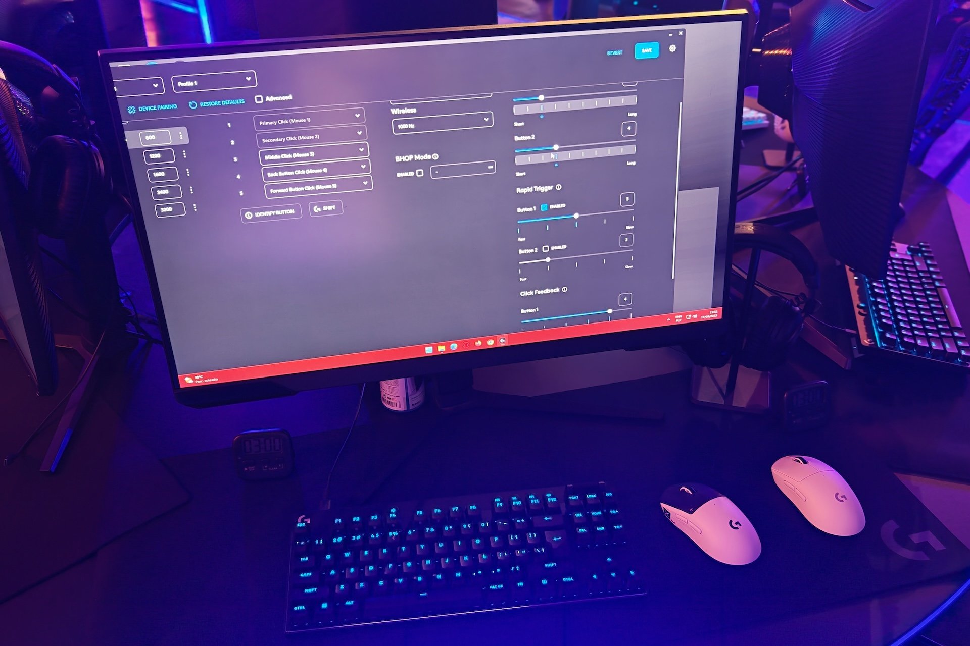 Superstrike Pro x2 retour haptique Logitech