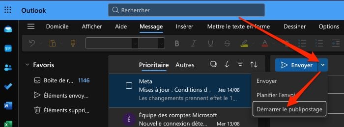 Outlook Envoyer E Mail Publipostage Sans Cci 3