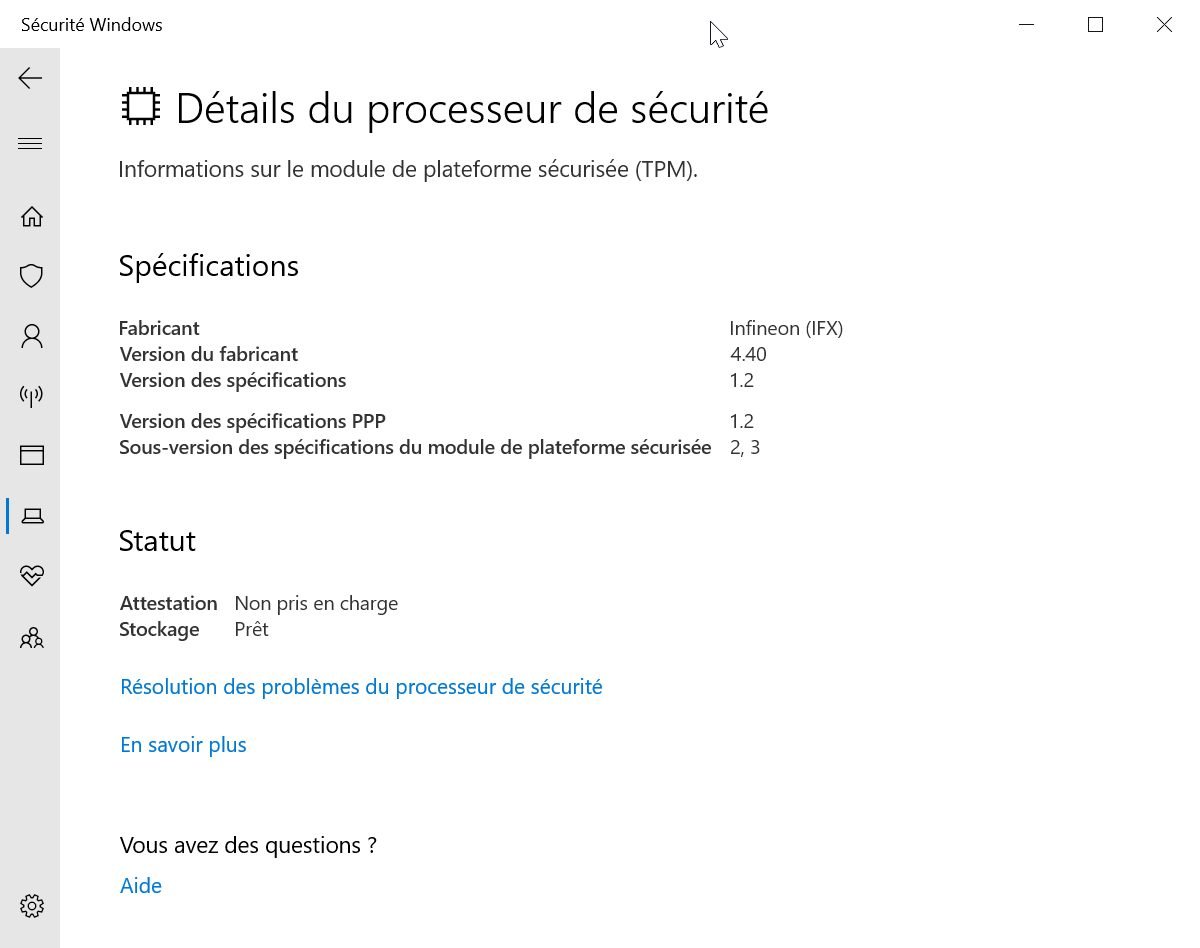 Windows 10 Vérifier Et Activer Tpm 2.0 5