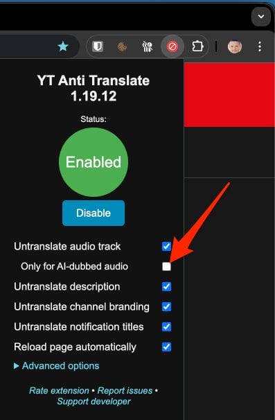 Youtube Anti Translate 4
