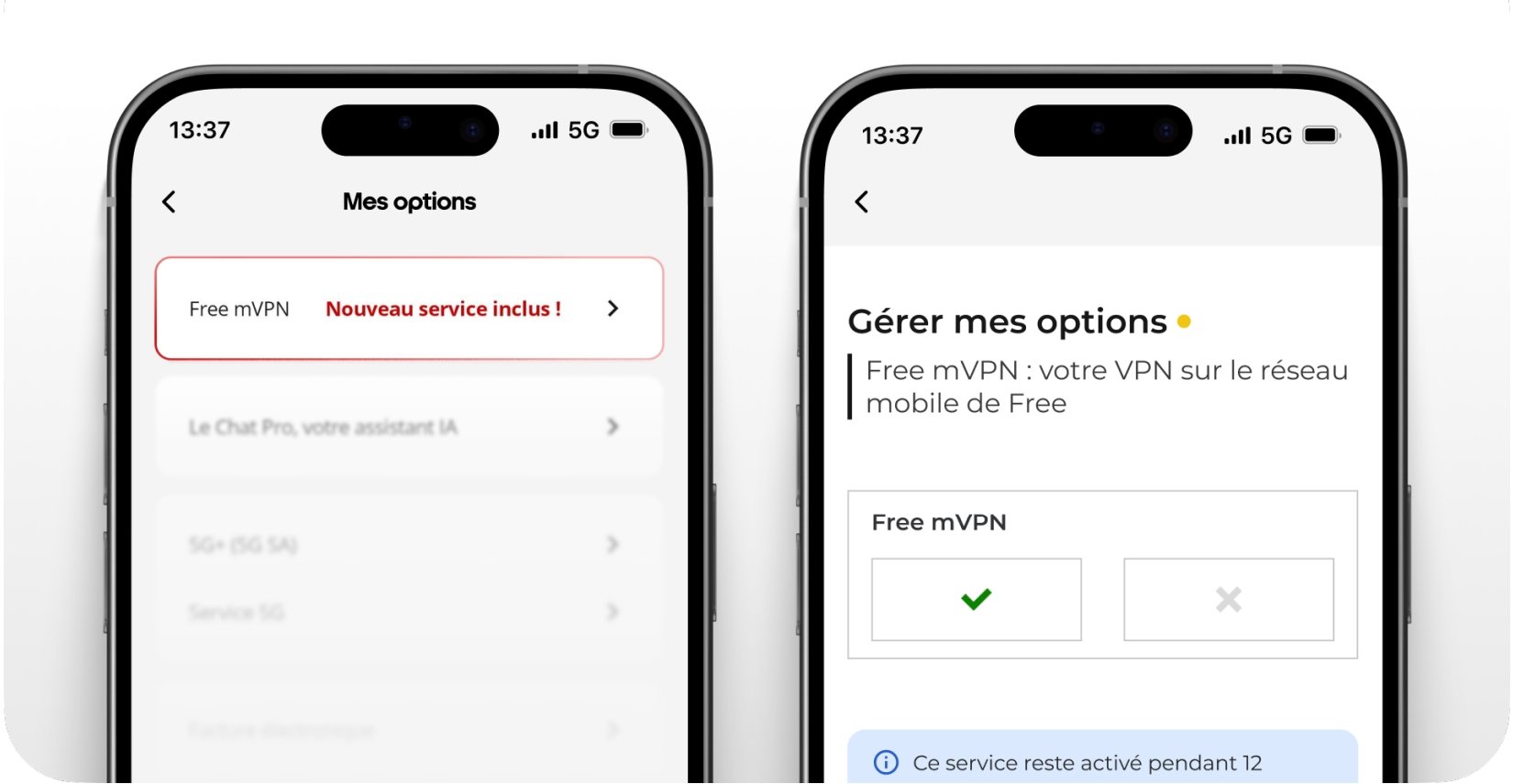 Activer Option Free Mvpn
