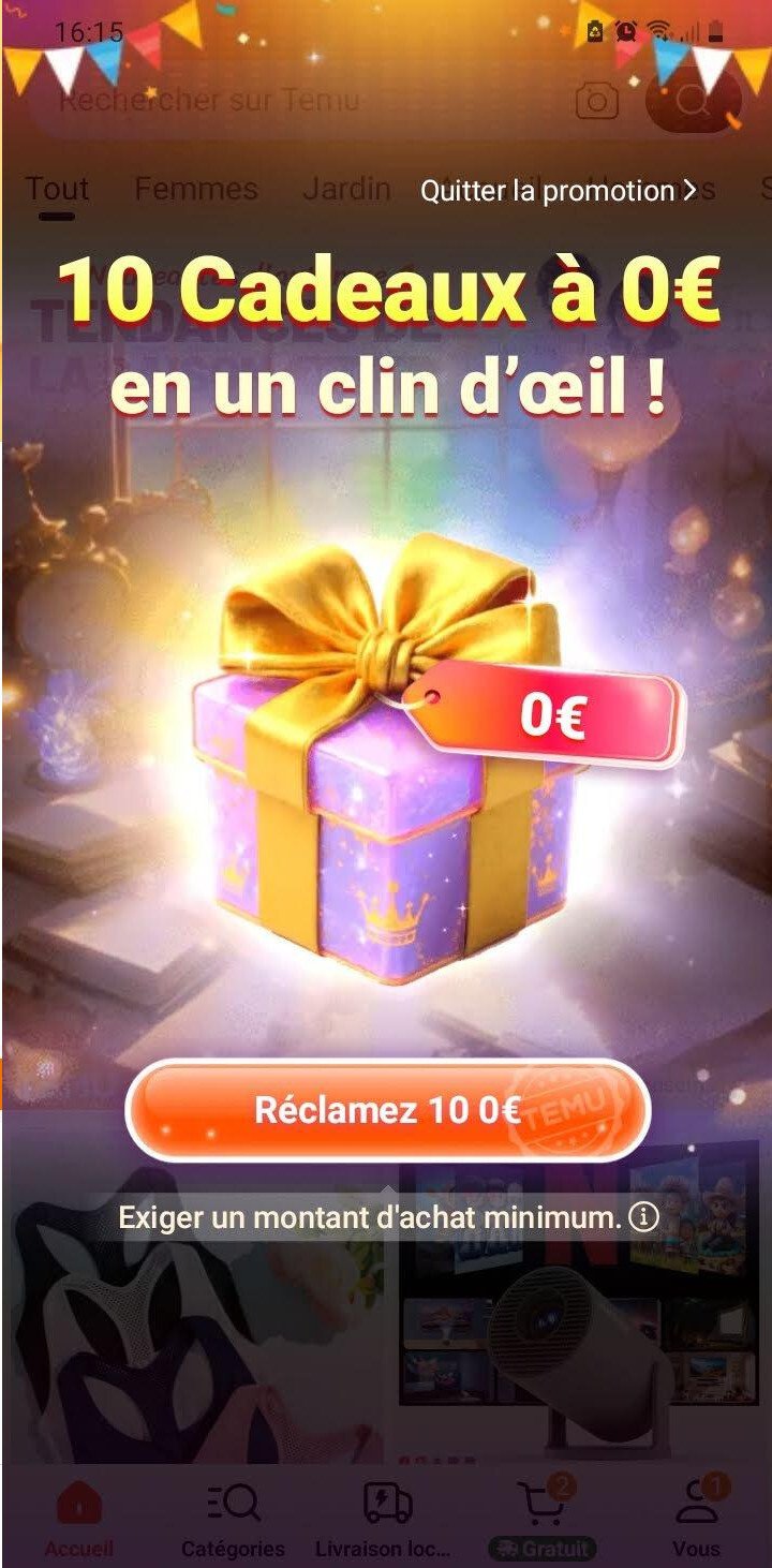 Code Promo Temu Avis