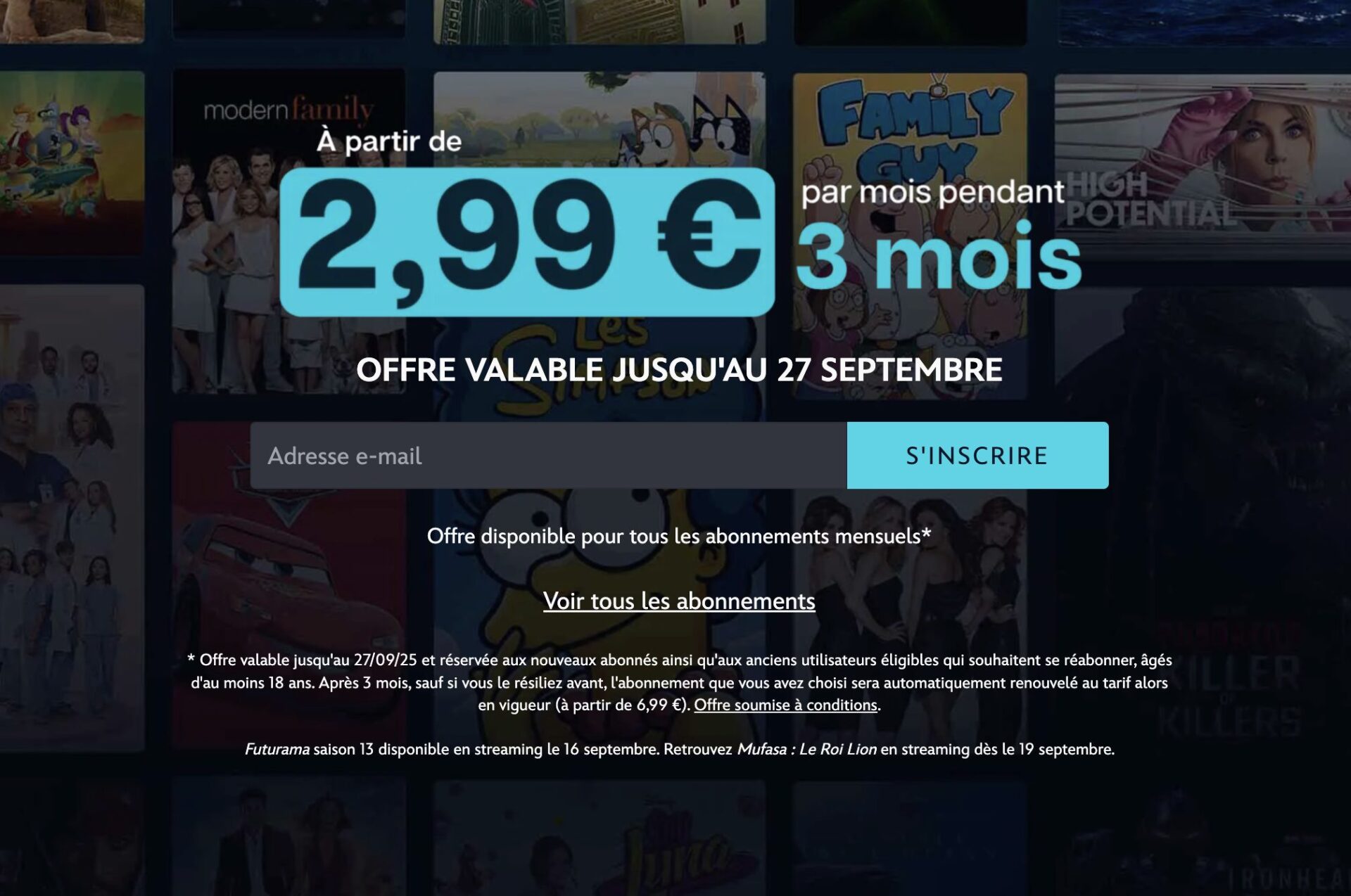 Disney Plus Promotion Septembre