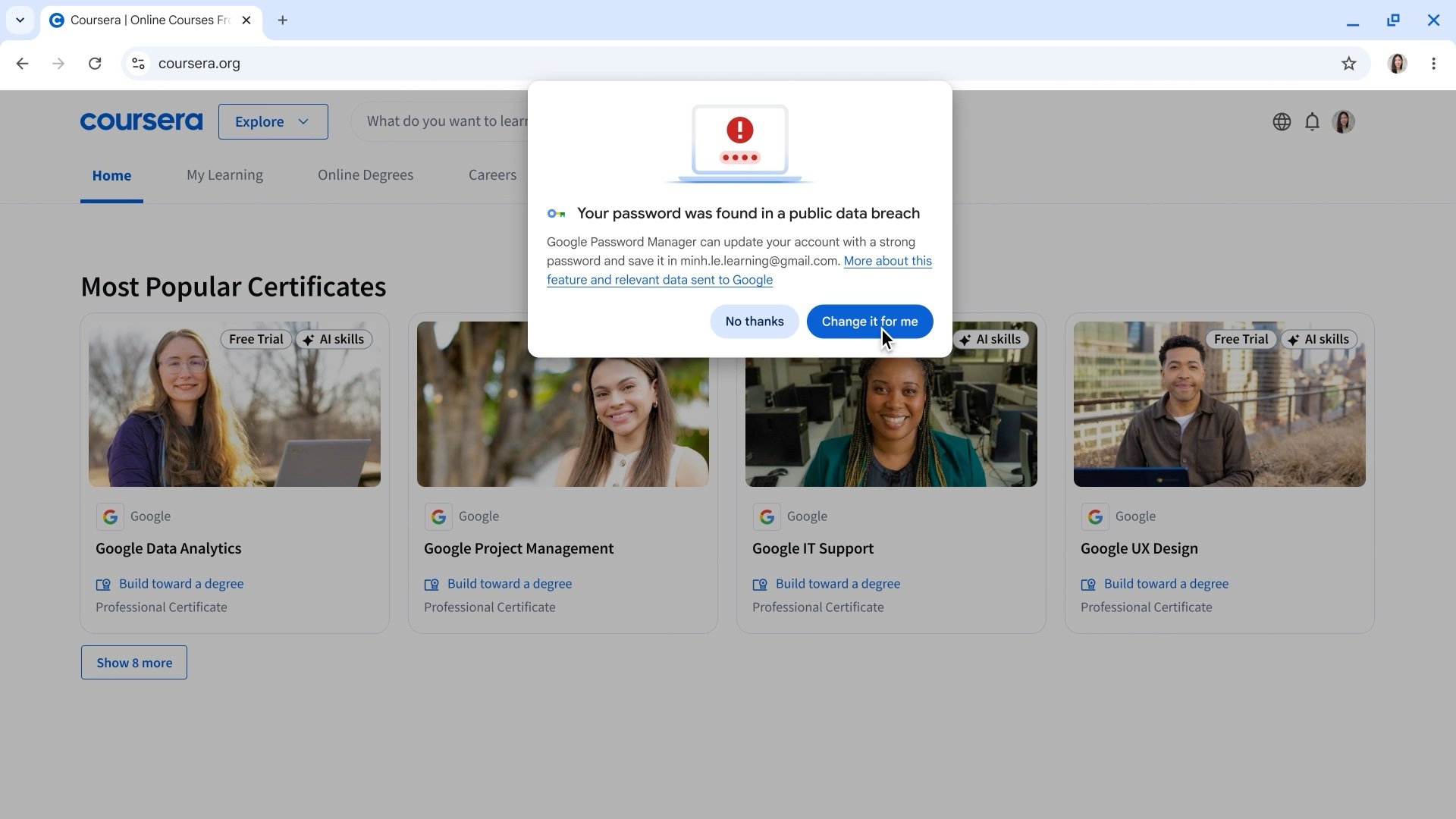 Google Ia Chrome Mot De Passe
