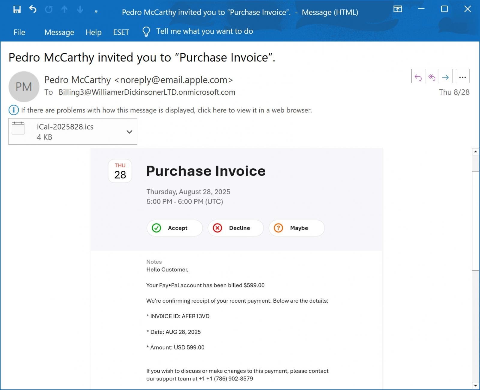 Icloud Calendar Phishing