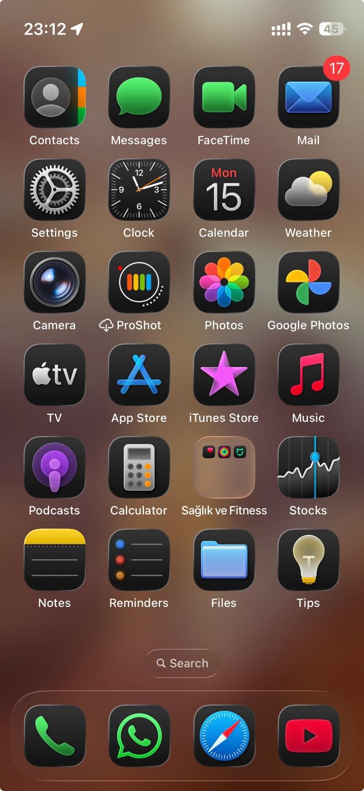 iOS 26 Icone Liquid Glass