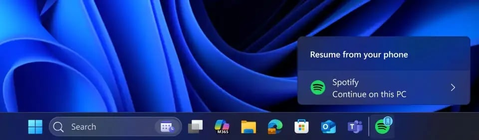 Windows 11 Continuite Taches