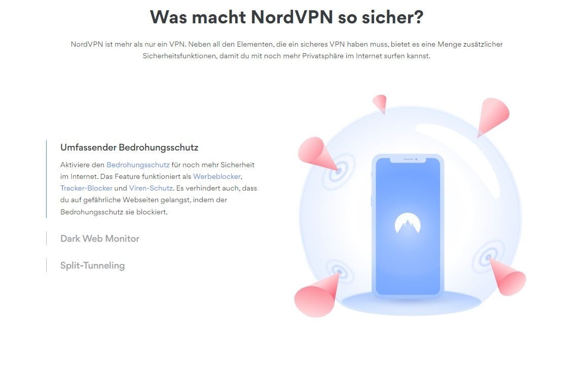 NordVPN Schutz