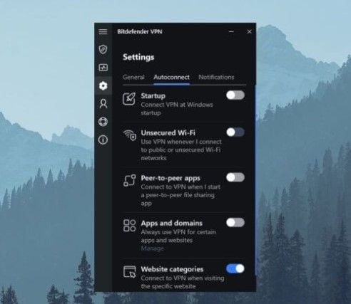 Bitdefender Funktionen Autoconnect