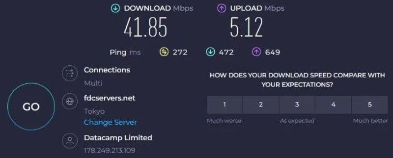 Bitdefender Geschwindigkeit Japan