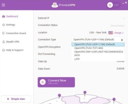 PrivateVPN Protokolle OpenVPN