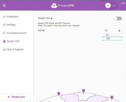PrivateVPN Sicherheit Funktionen Stealth VPN